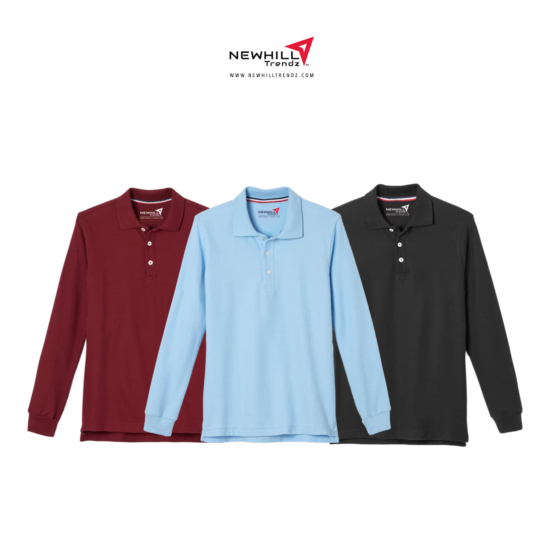Boys Pique Polo School Uniform with TMSA logo Embossed