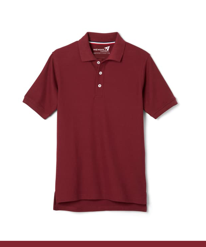 Boys Pique Polo School Uniform with TMSA logo Embossed