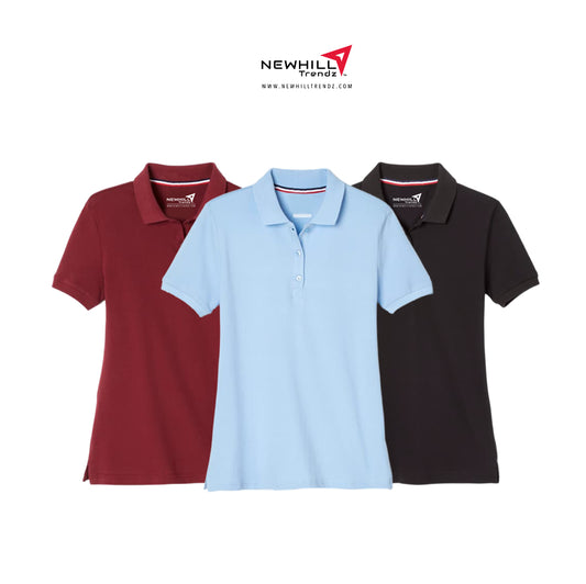 Girls Pique Polo School Uniform with TMSA logo Embossed